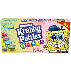 Spongebob Squarepants Gummy Krabby Patties Colors Theatre Box (72g)